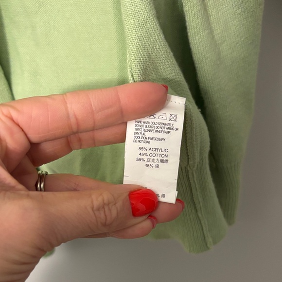 Chic Pastel Green Women's Cardigan - Picture 4 of 8